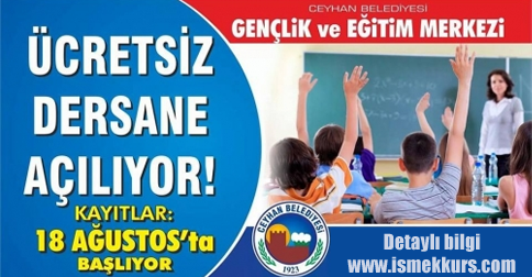 Ceyhan belediyesi kurs